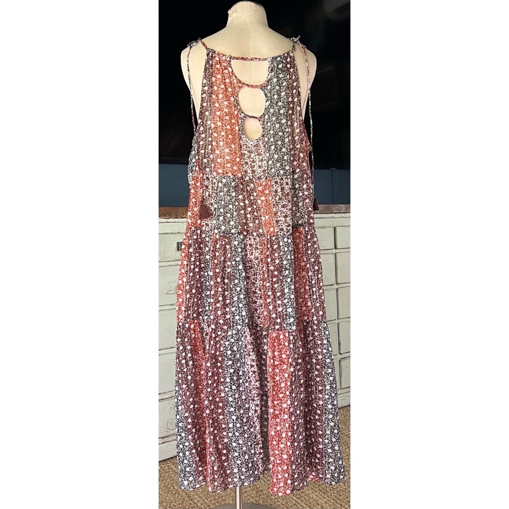Anthropologie Shirred Beach Maxi Dress 1X - Picture 6 of 8